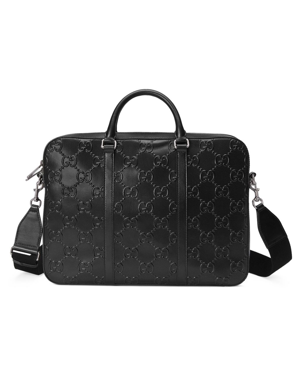 gucci men's briefcase black