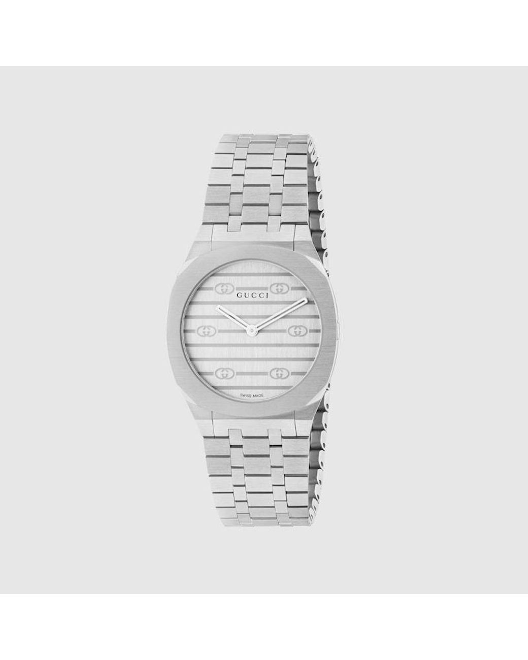 Gucci Metallic 25H Watch, 30Mm