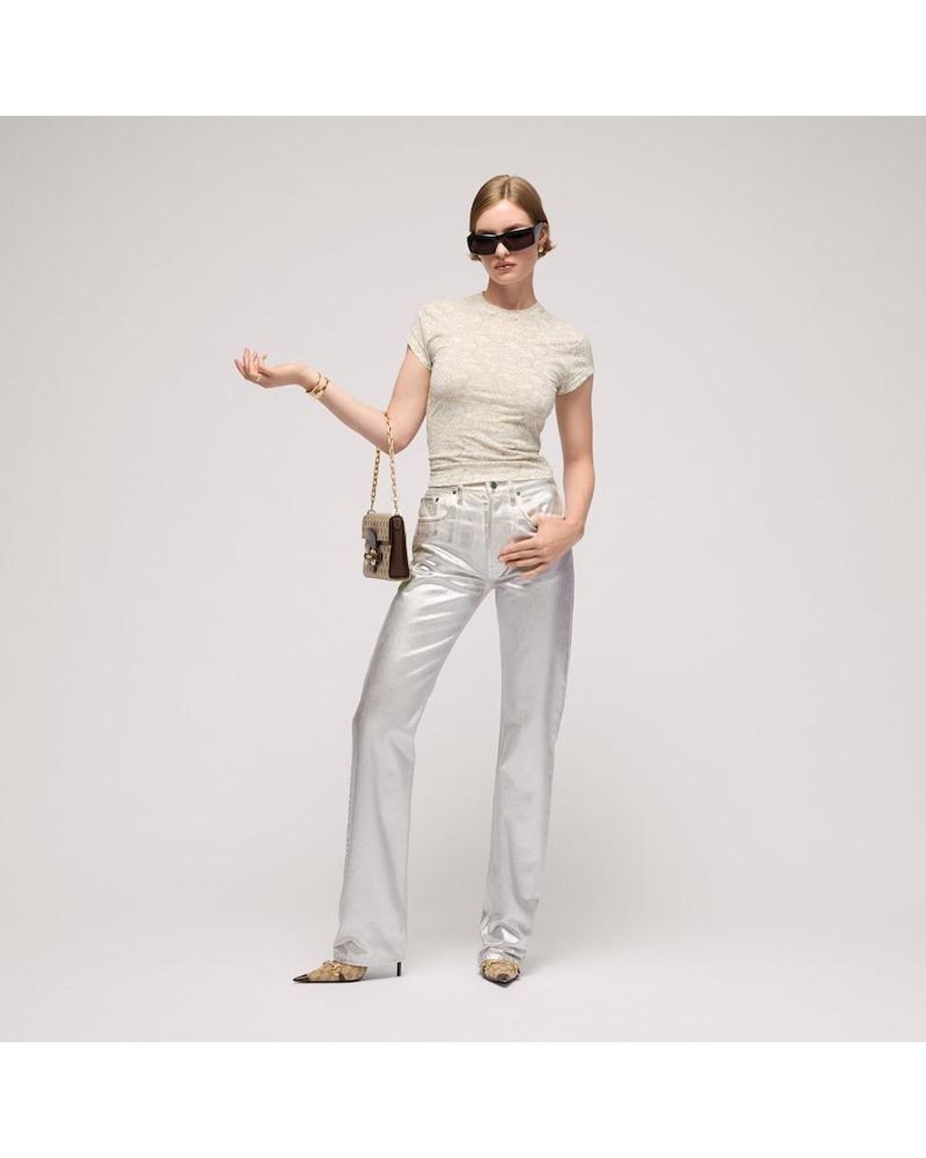 Gucci White Printed Cotton Jersey T-Shirt