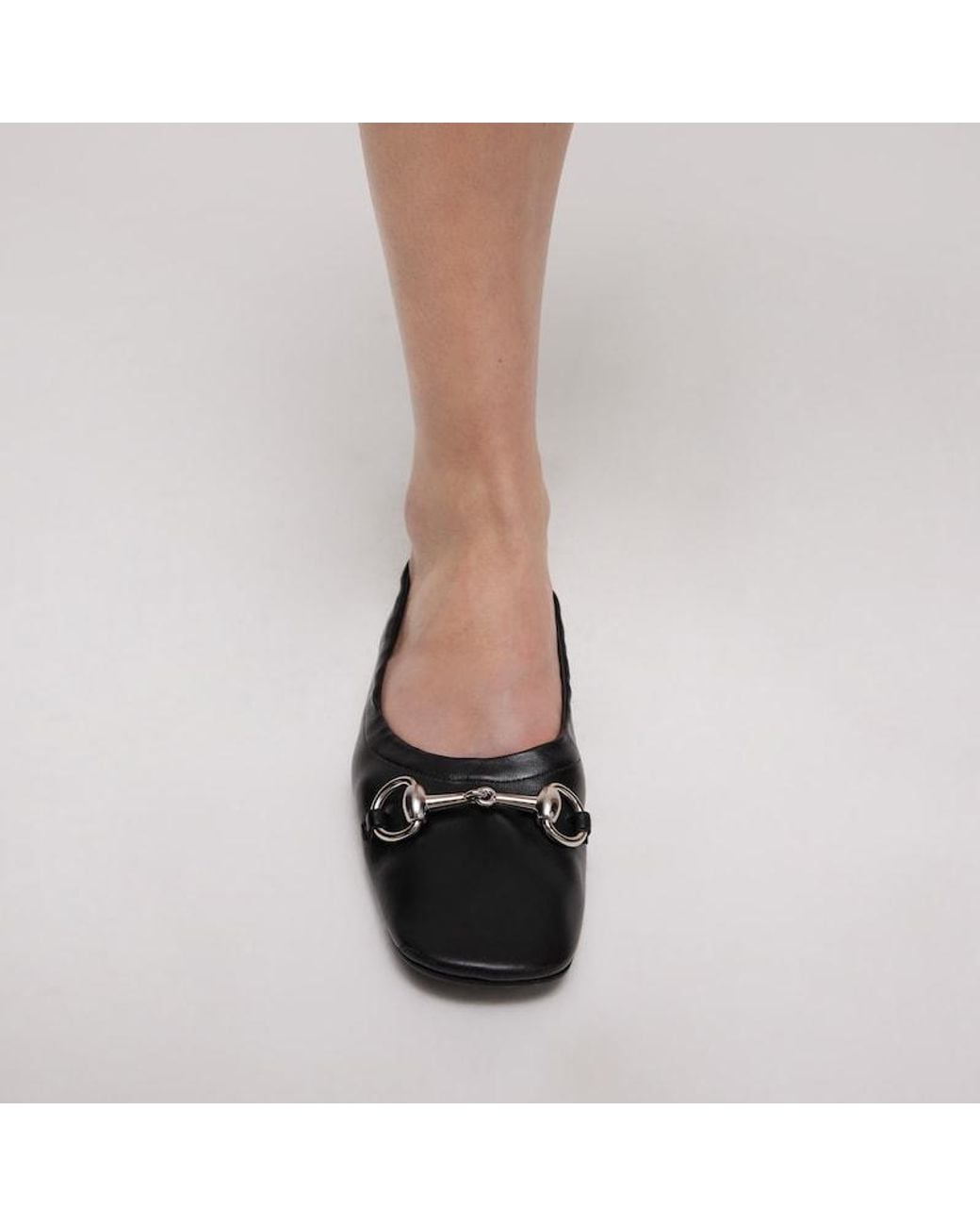 Gucci Black Prima Ballet Flat, Leather