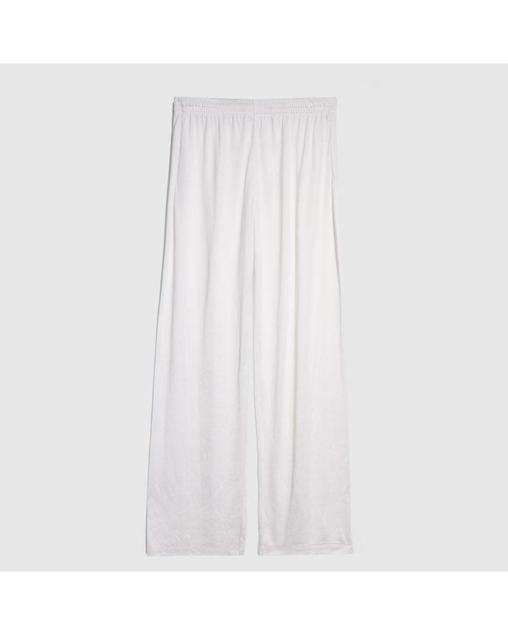 Gucci White Light Silk Jersey Sportswear Pants, Size M, Ready-To-Wear for men