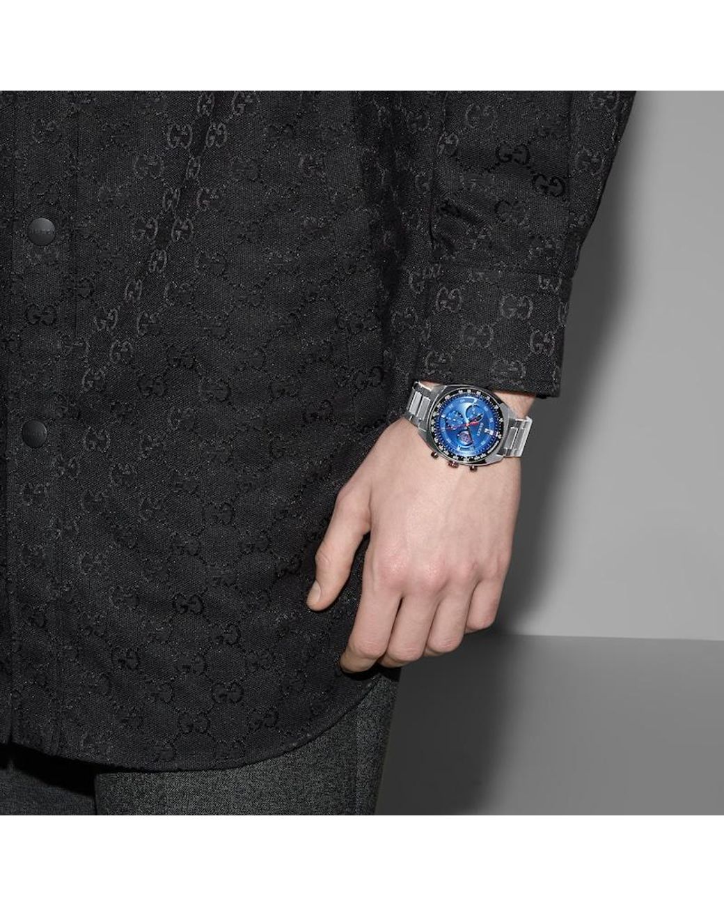 Orologio Interlocking, 41 Mm di Gucci in Blue da Uomo