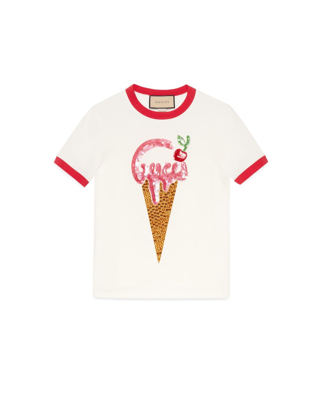 Gucci Ice Cream Cotton Jersey T-shirt in Pink | Lyst