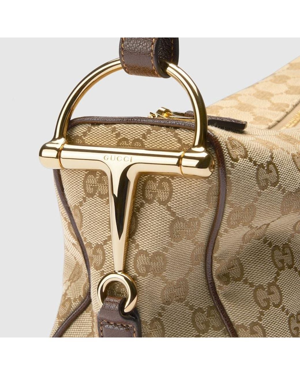 Gucci Metallic Half Horsebit Medium Shoulder Bag