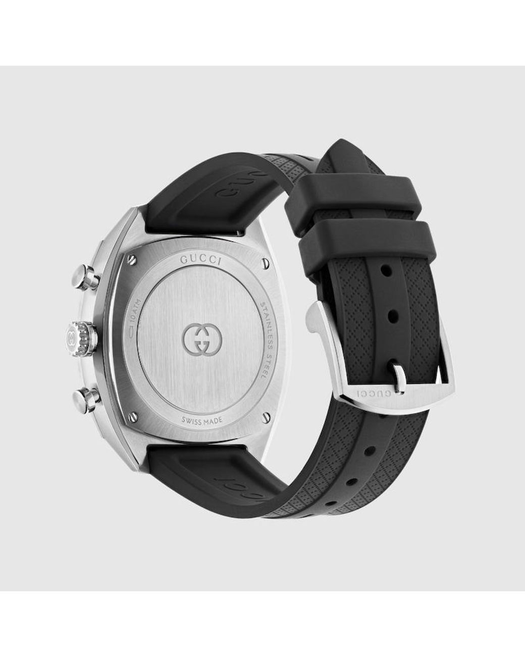 Gucci Black Interlocking Watch, 41Mm for men