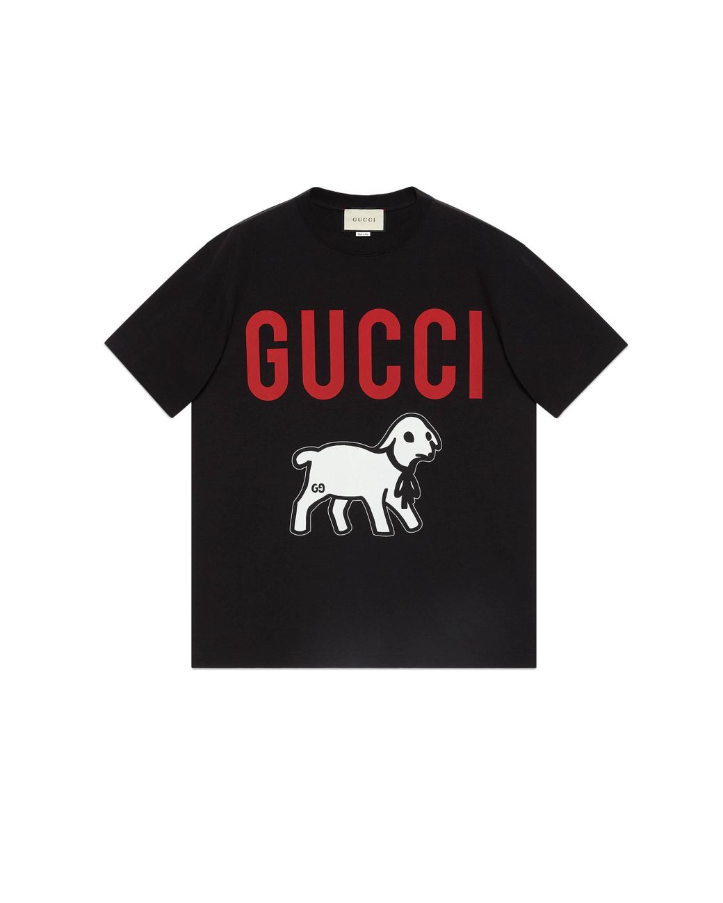 Gucci Oversized T-shirt With Lamb in Black for Men | Lyst