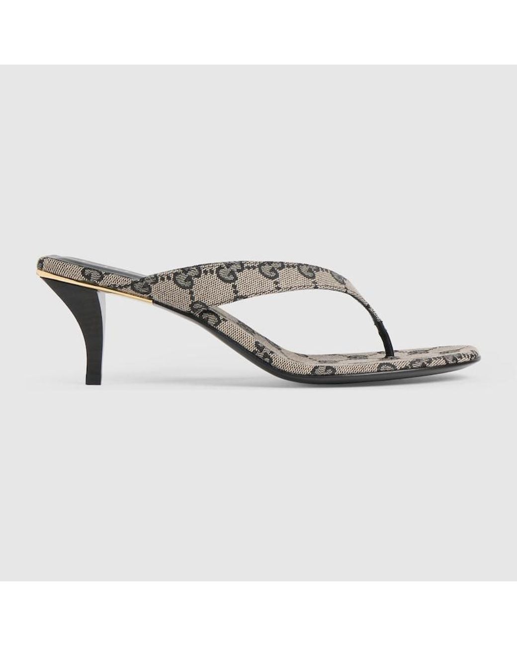 Gucci Metallic Vittoria Thong Sandal