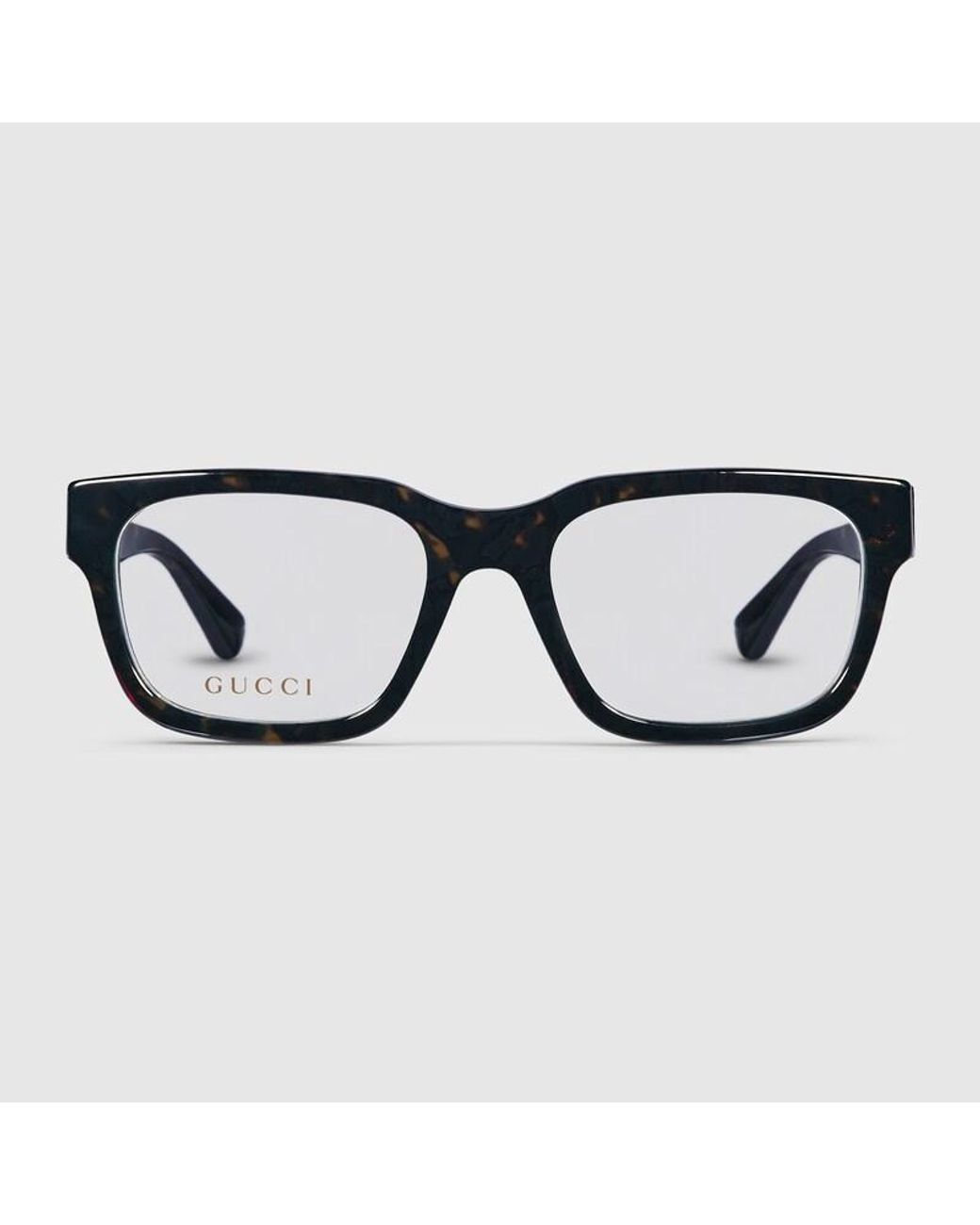 Gucci Black Rectangular Optical Frame for men