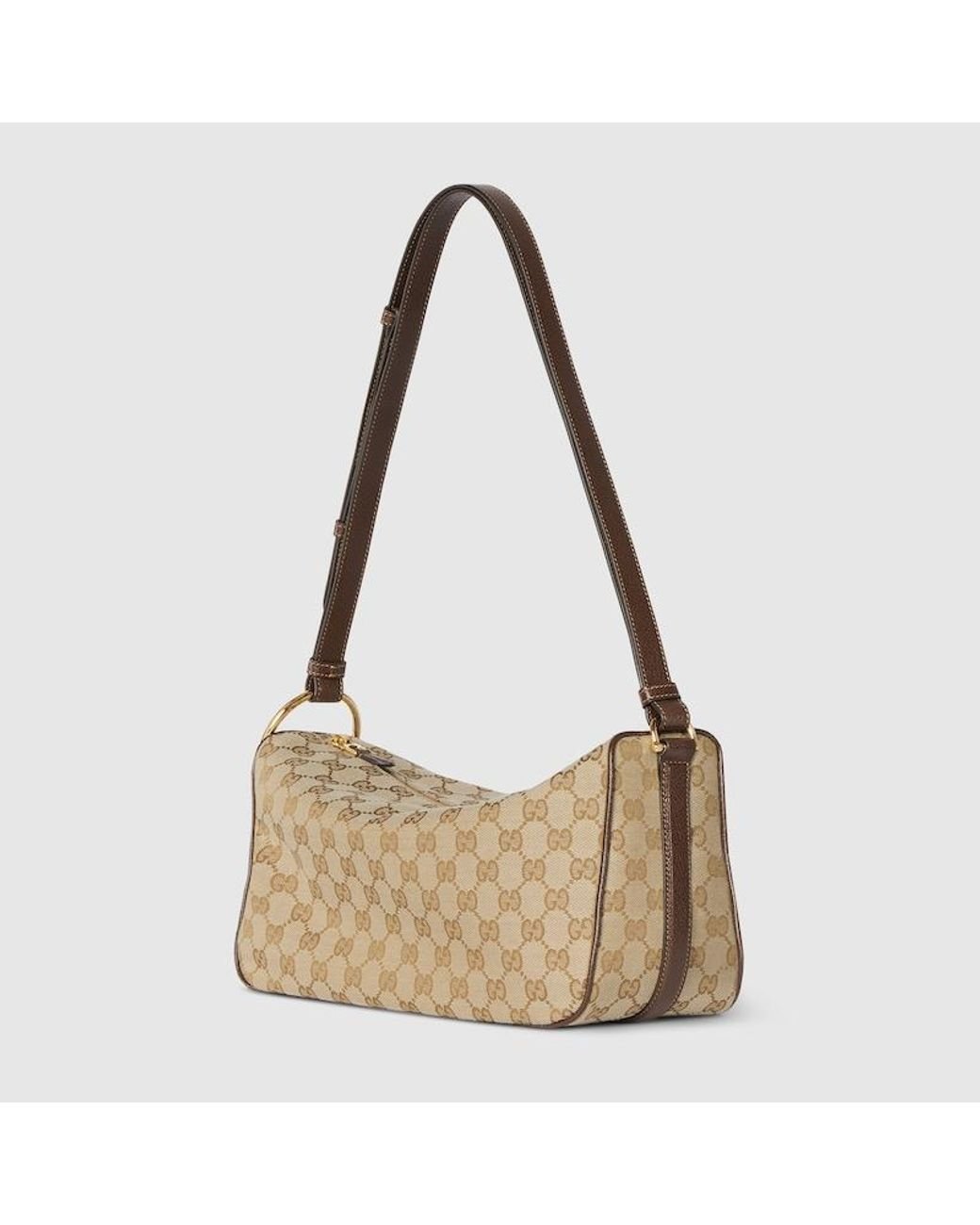 Gucci Metallic Half Horsebit Medium Shoulder Bag