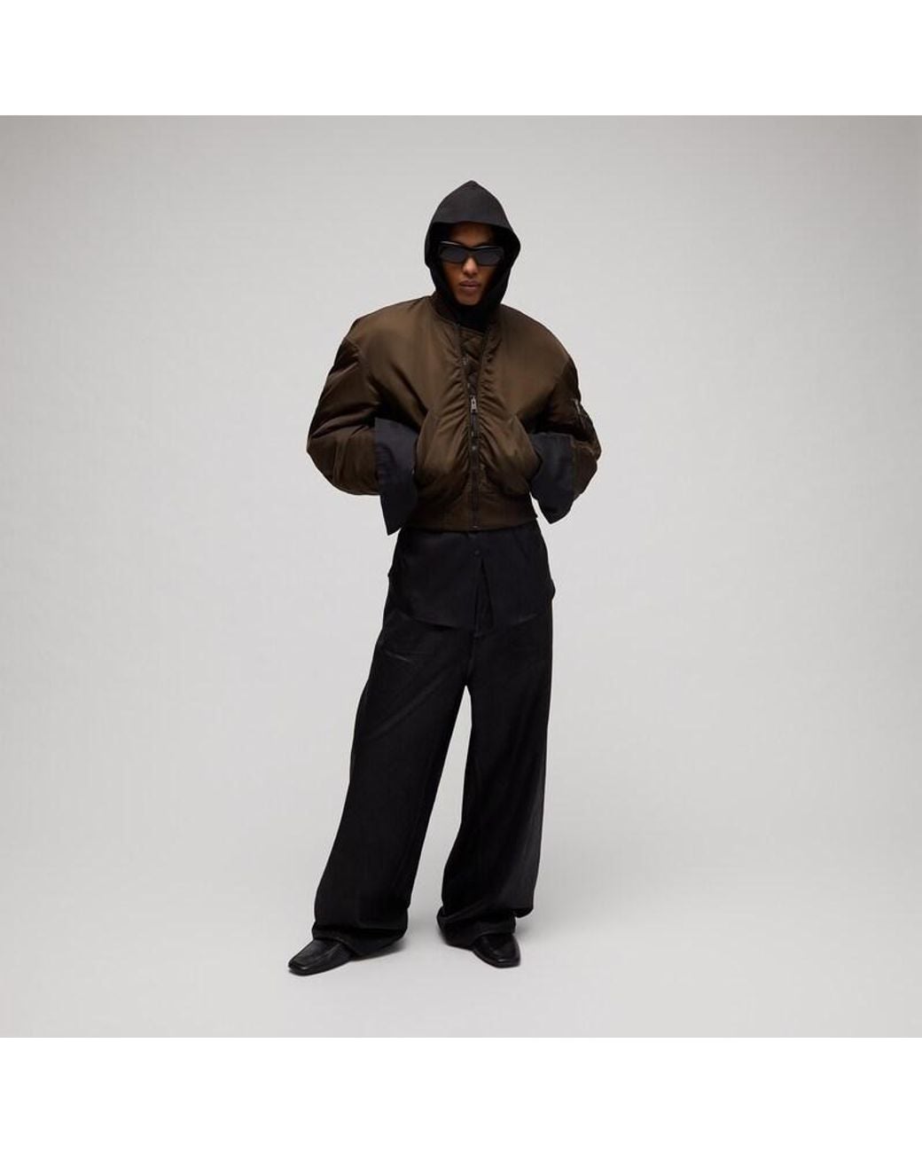 Gucci Brown Nylon Twill Jacket for men