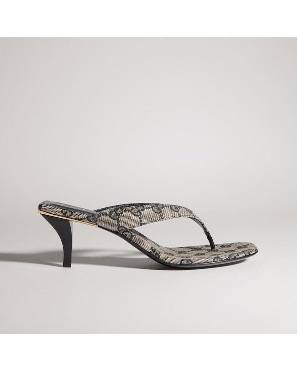 Gucci Metallic Vittoria Thong Sandal