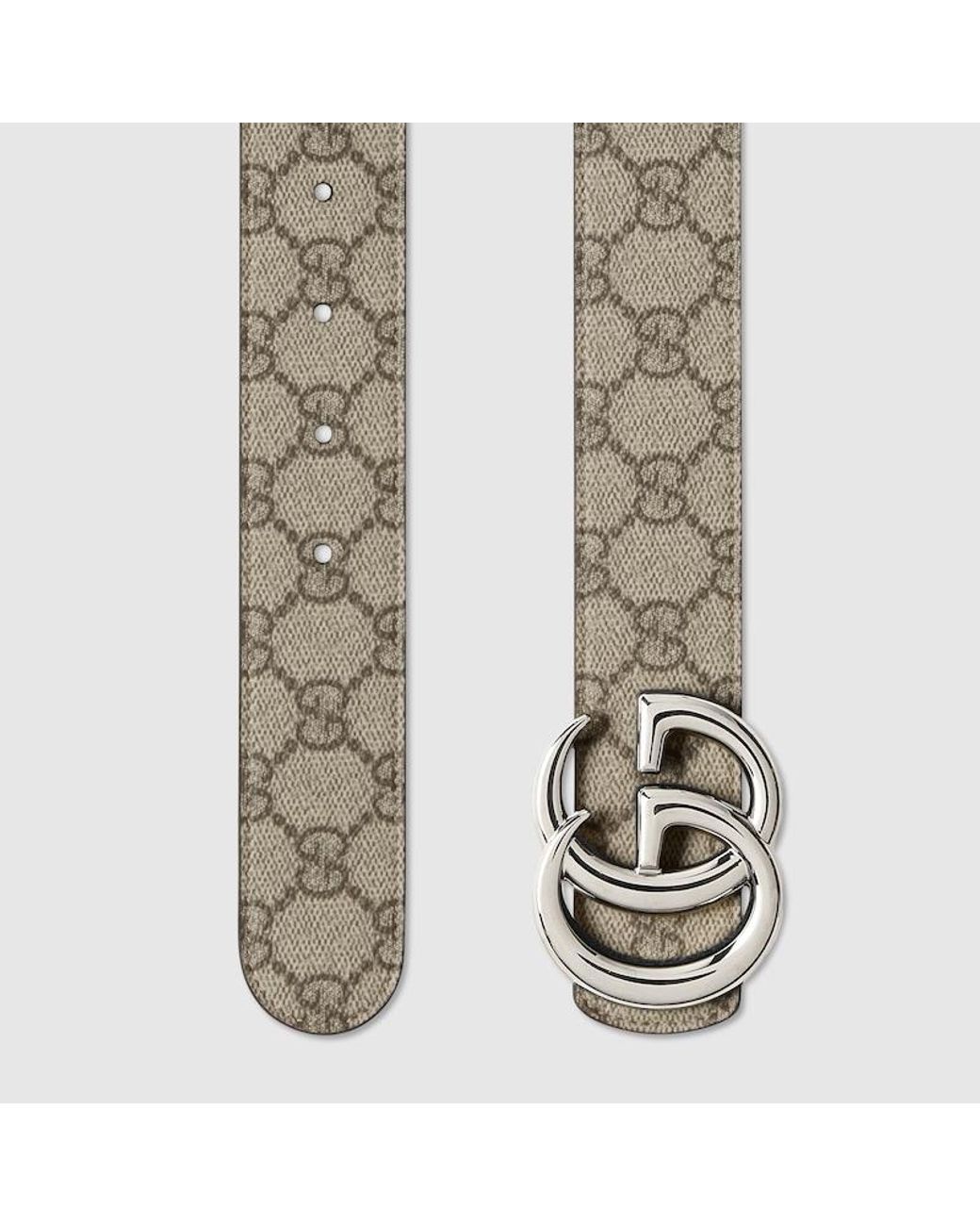 Gucci Black Reversible Gg Marmont Belt, Size 100 for men
