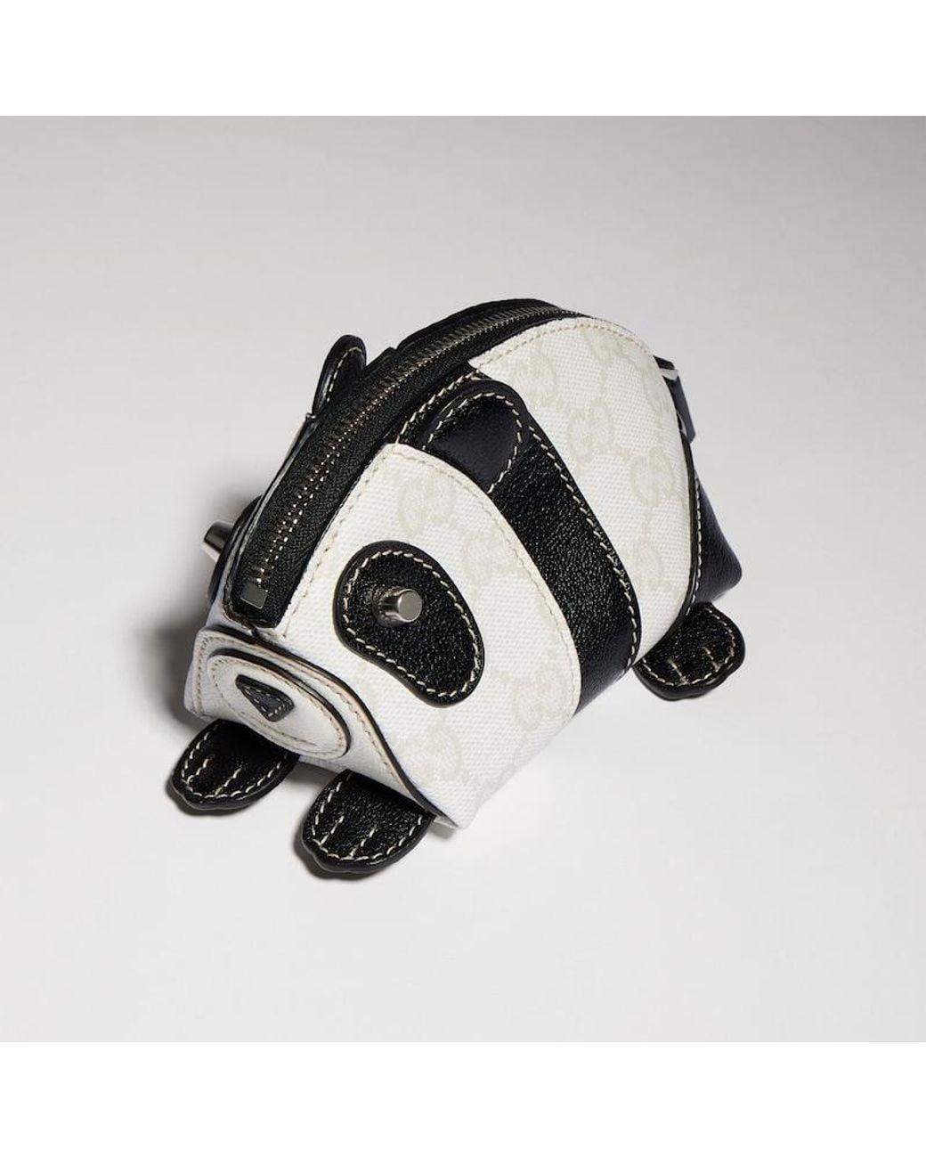 Gucci Metallic Panda-Shaped Coin Case