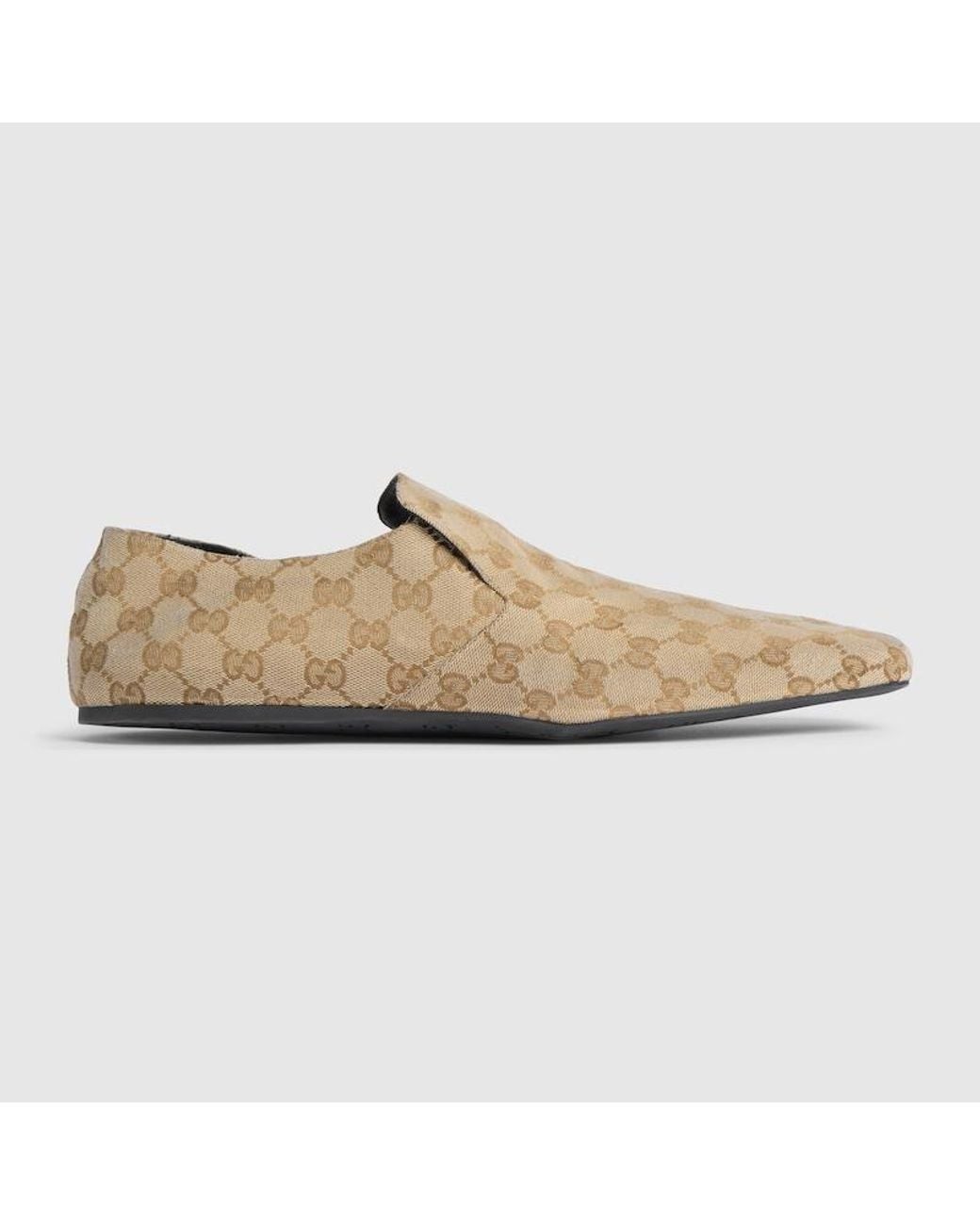 Gucci Natural Cupertino Loafer, Gg Canvas