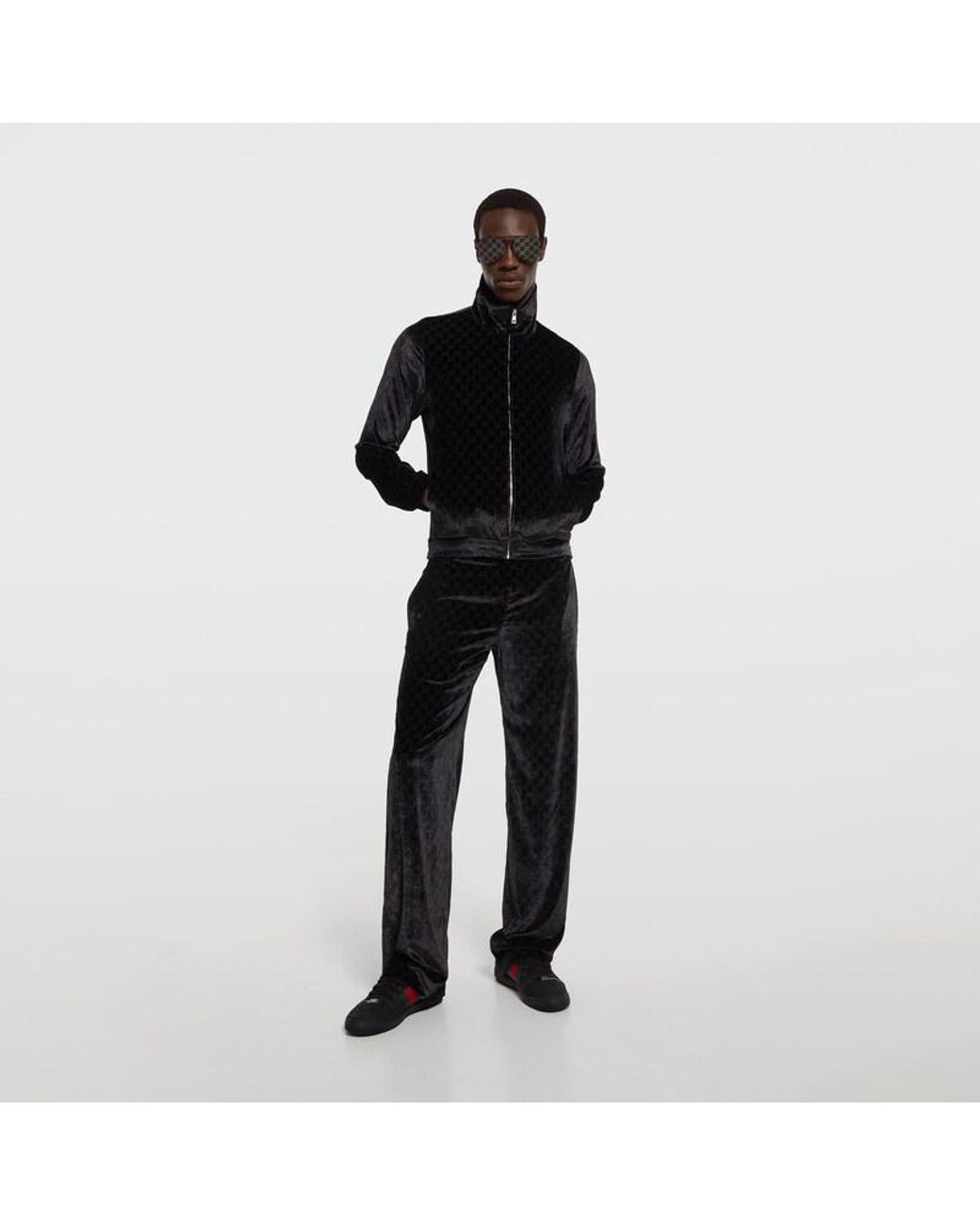 Gucci Black Worn-Out Effect Screener Sneaker for men