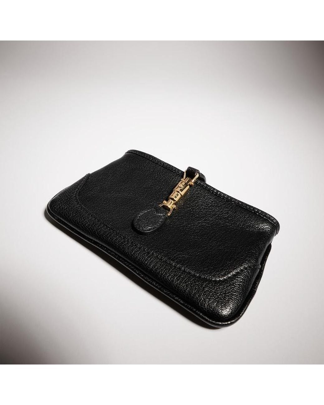 Gucci Black Jackie Zip Key Pouch