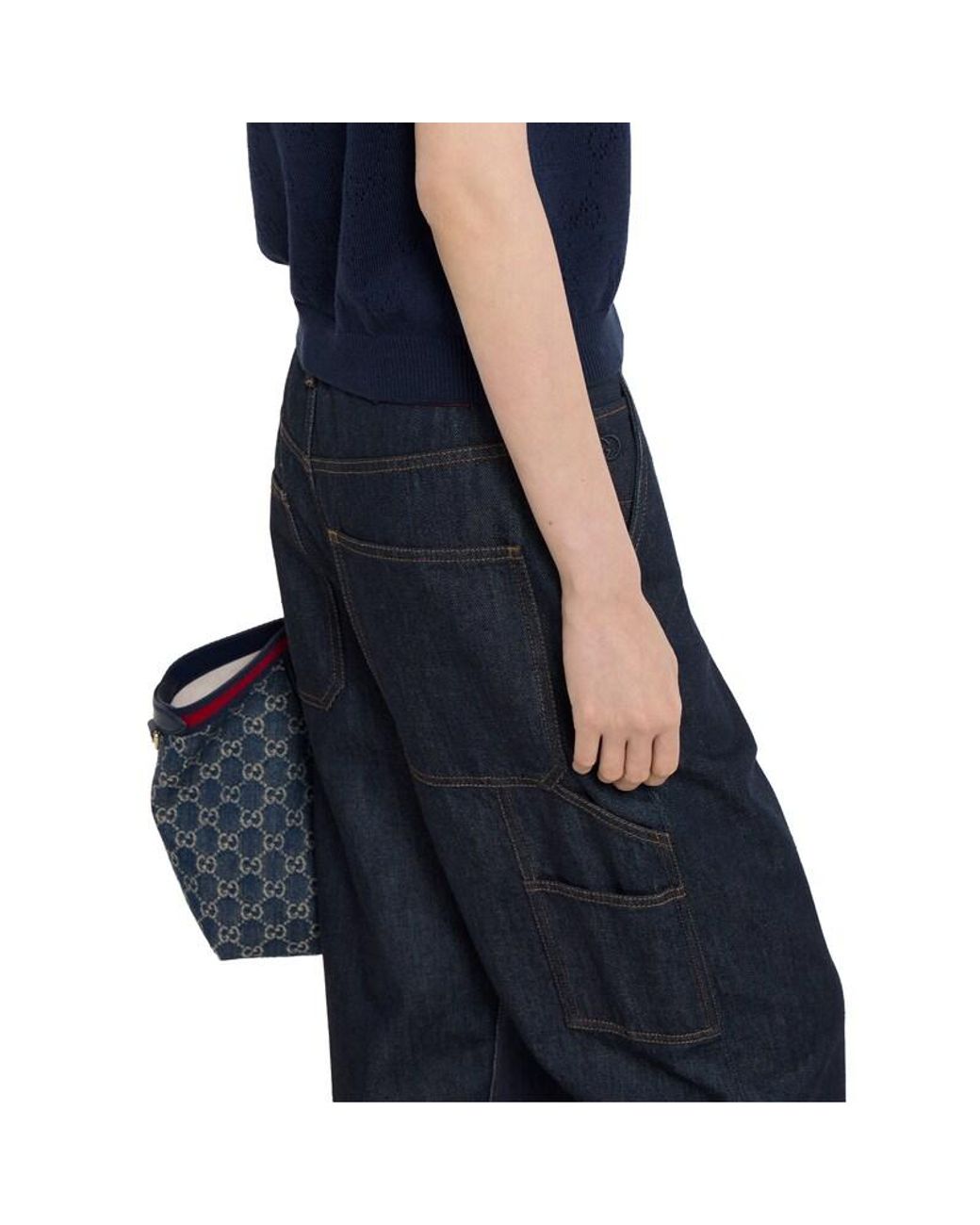 Gucci Blue Certified Rinsed Cotton Denim Trousers