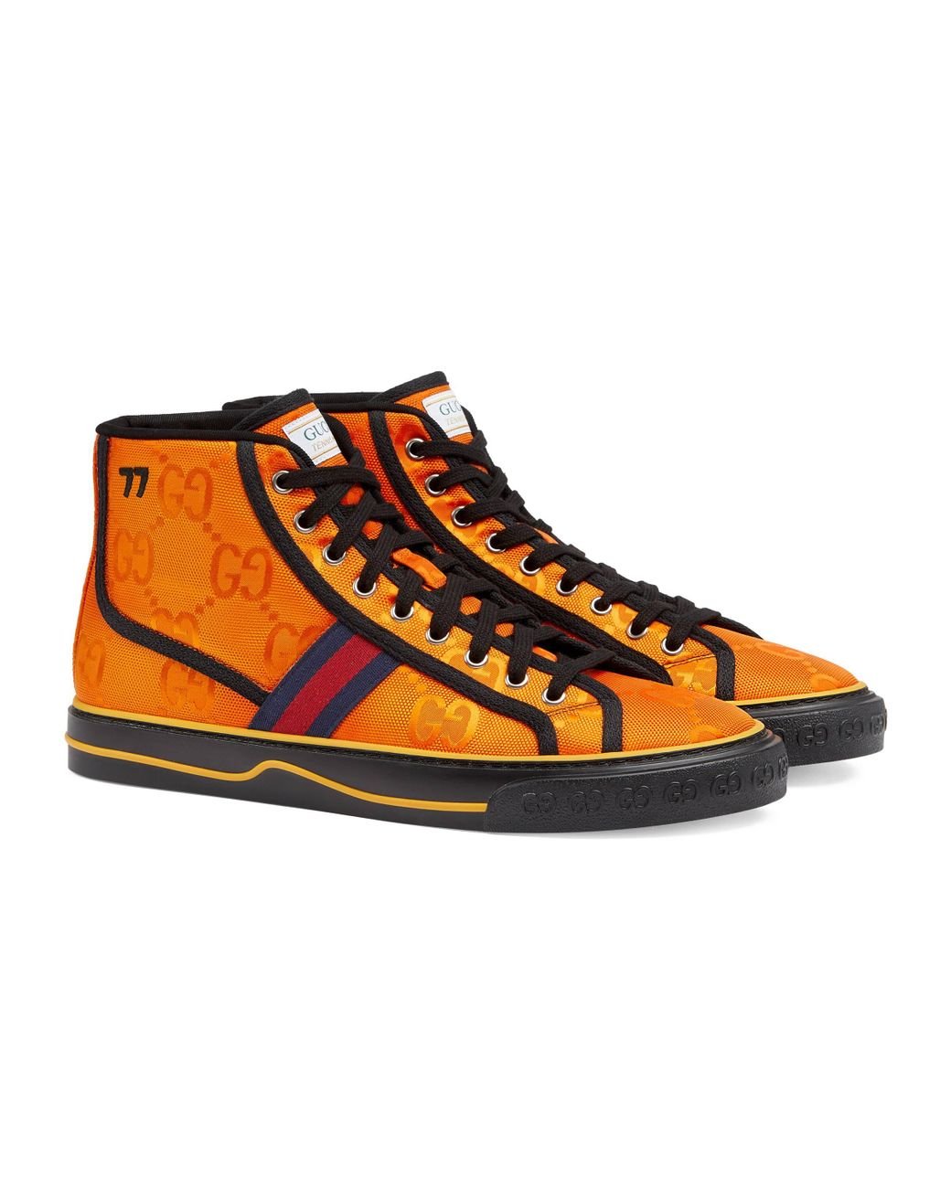 Gucci Off The Grid High Top Sneaker in Orange for Men | Lyst