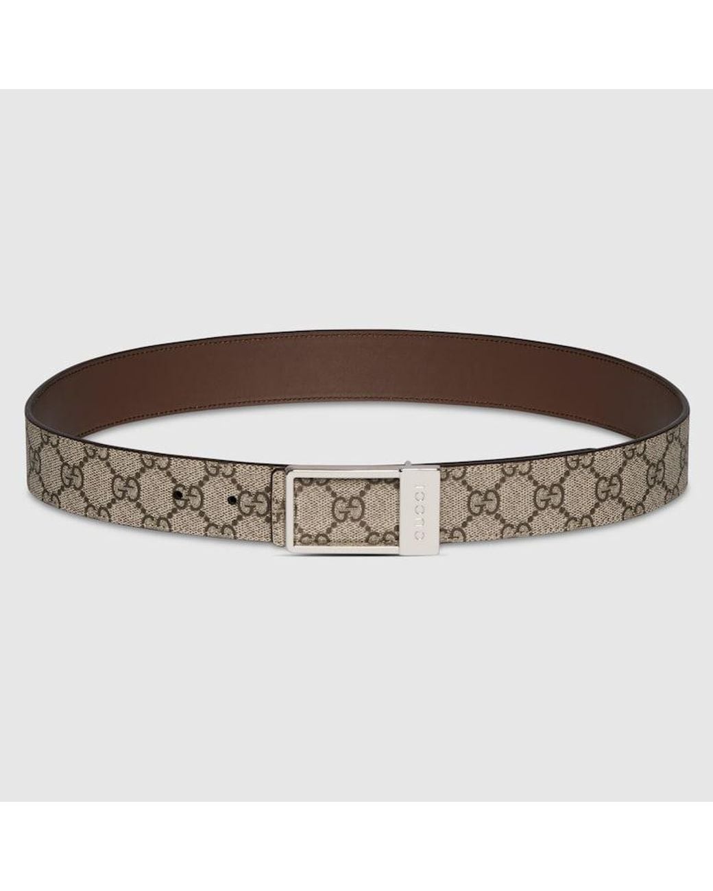 Cinturón Reversible Con Hebilla Rectangular, Talla 100 Gucci de hombre de color Brown