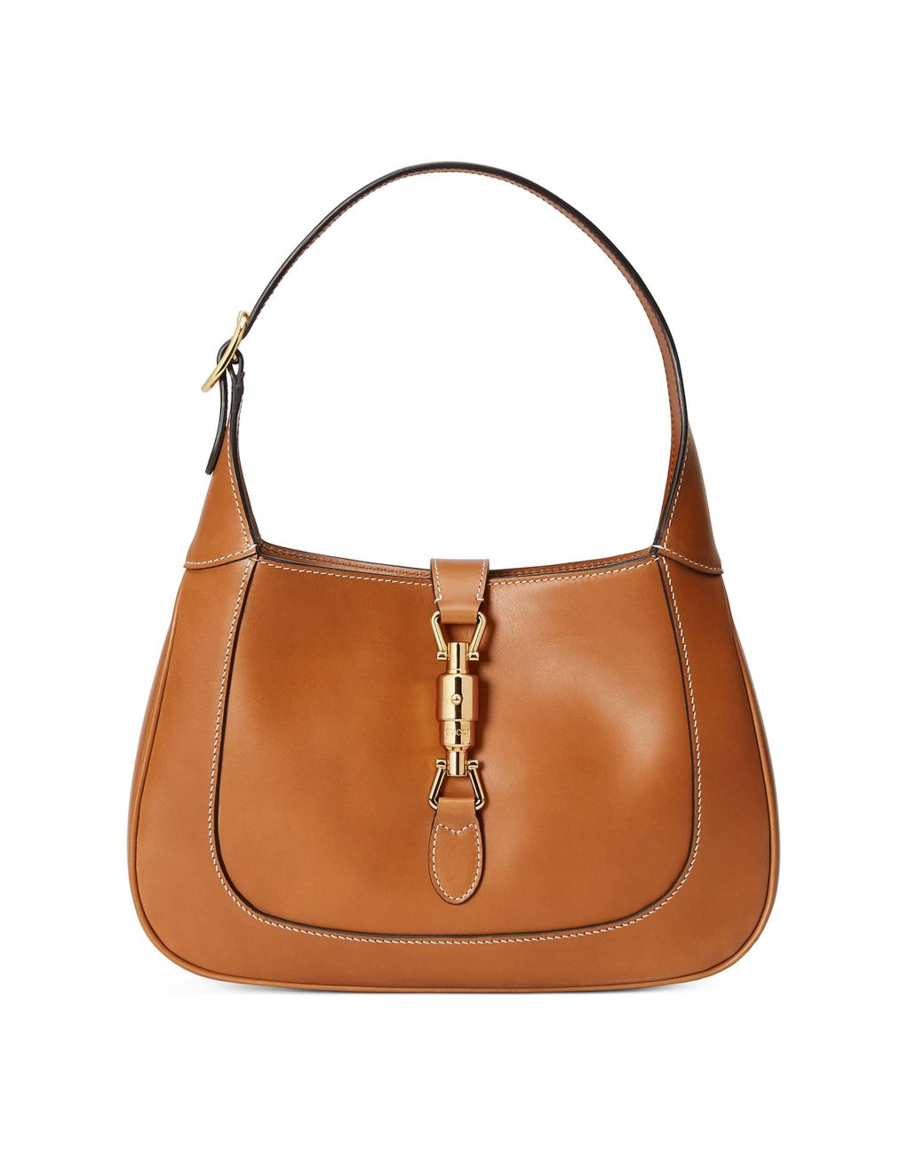 Gucci Leather Jackie 1961 Small Shoulder Bag in Brown Lyst