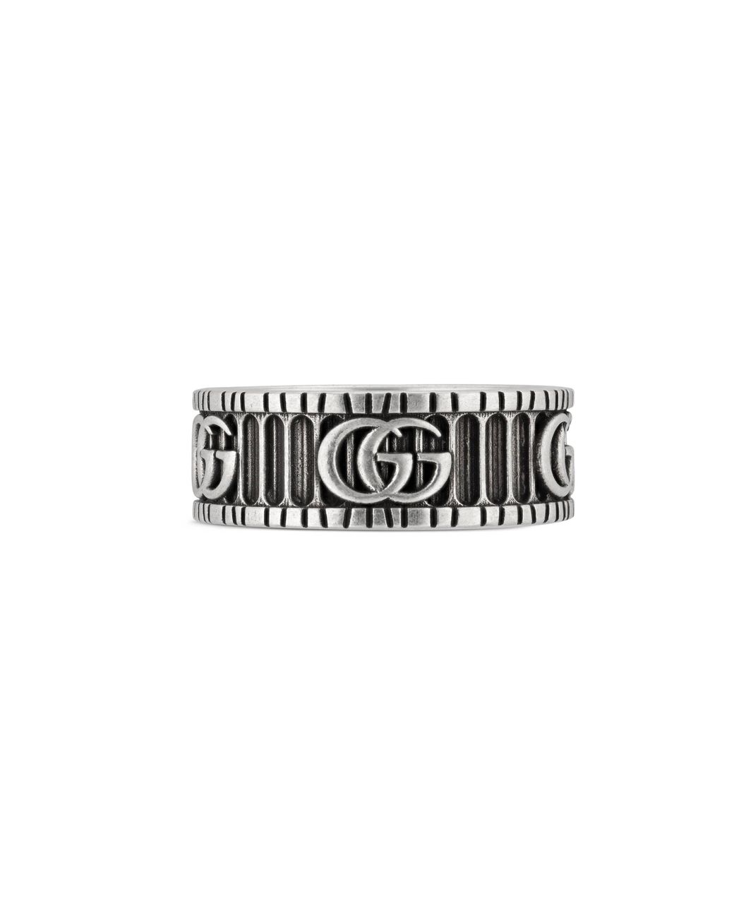 ring with double g in silver