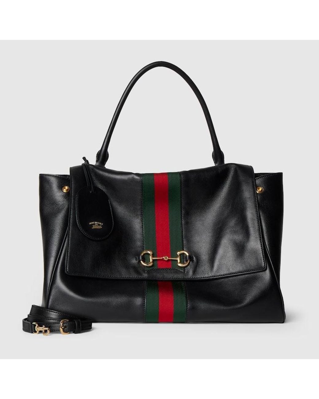 Gucci Black Paparazzo Large Top Handle Bag