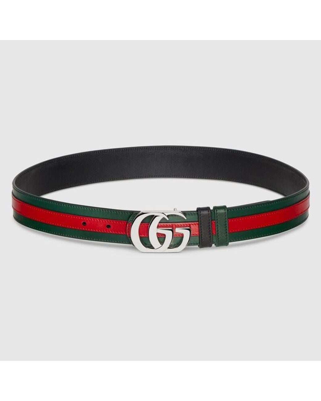 Gucci Black Reversible Cut Gg Marmont Belt, Size 100, Leather for men
