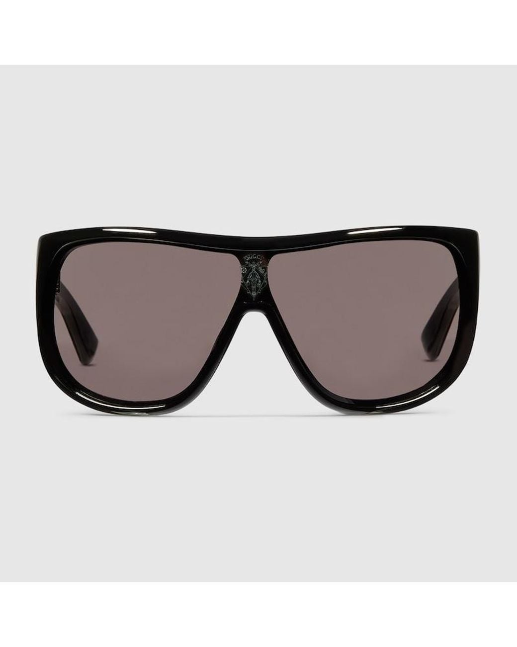 Gucci Brown Mask Frame Sunglasses for men