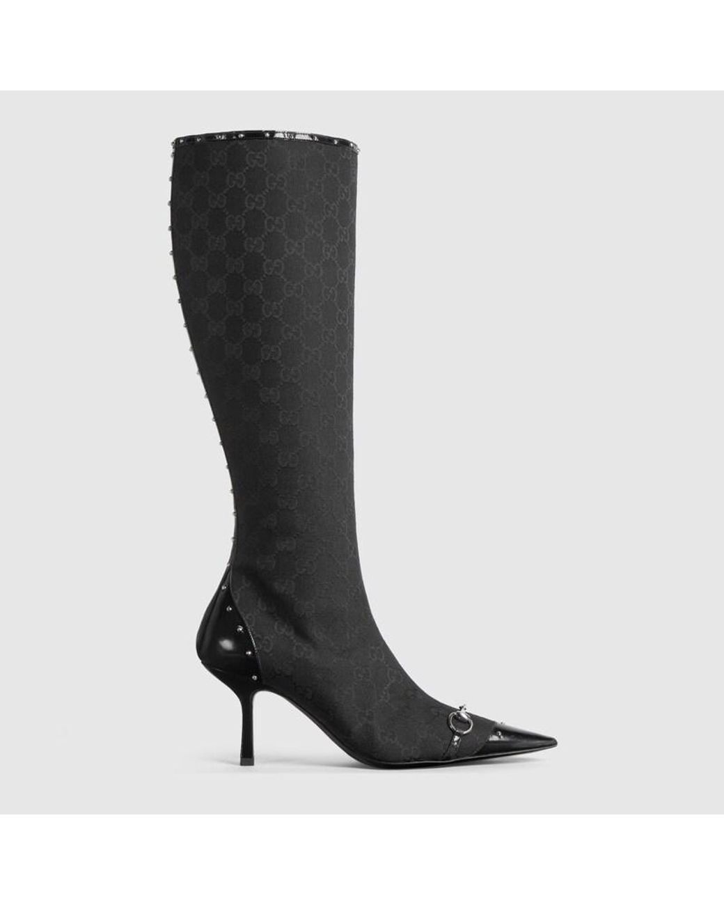 Gucci Black Savoy Boot, Uk