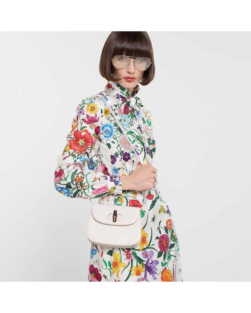 Mini Borsa Bamboo di Gucci in Natural