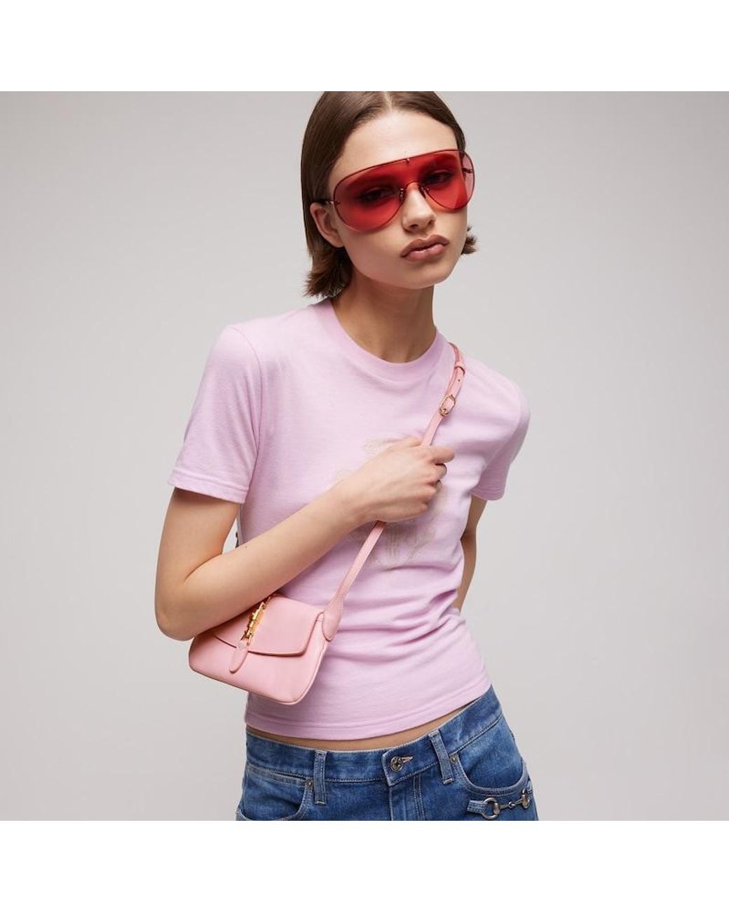 Gucci Pink Jackie Small Shoulder Bag