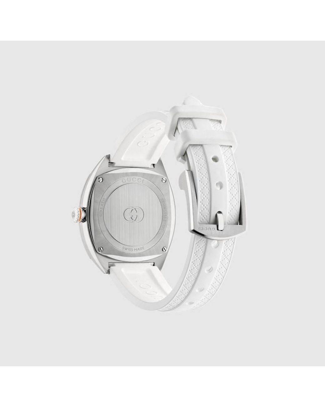 Gucci White Interlocking Watch, 29Mm