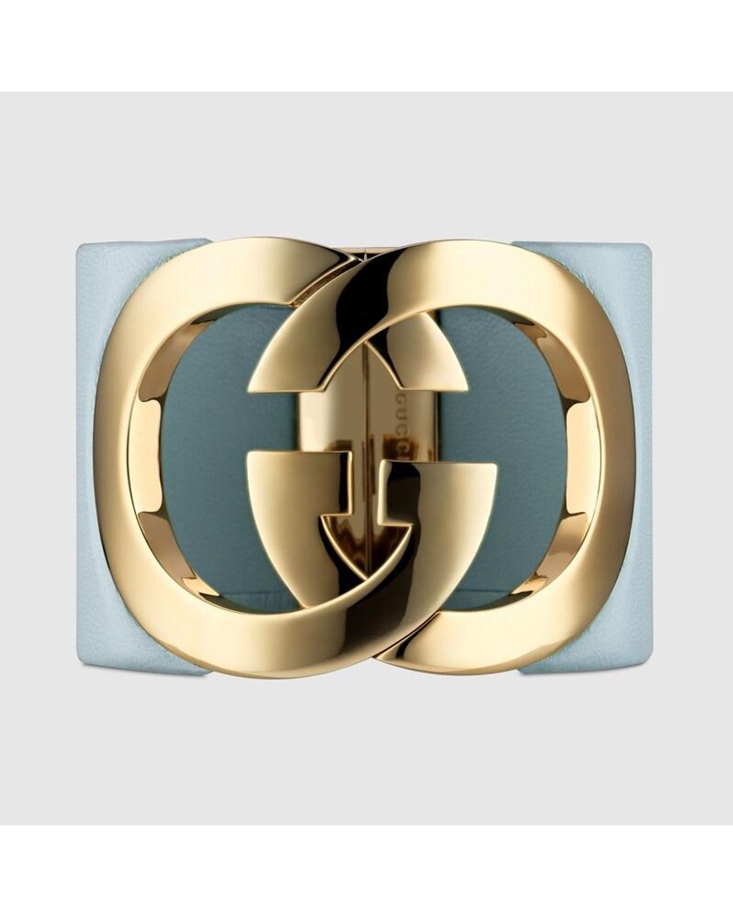 Bracelet Manchette Interlocking, Taille Gucci en coloris Metallic