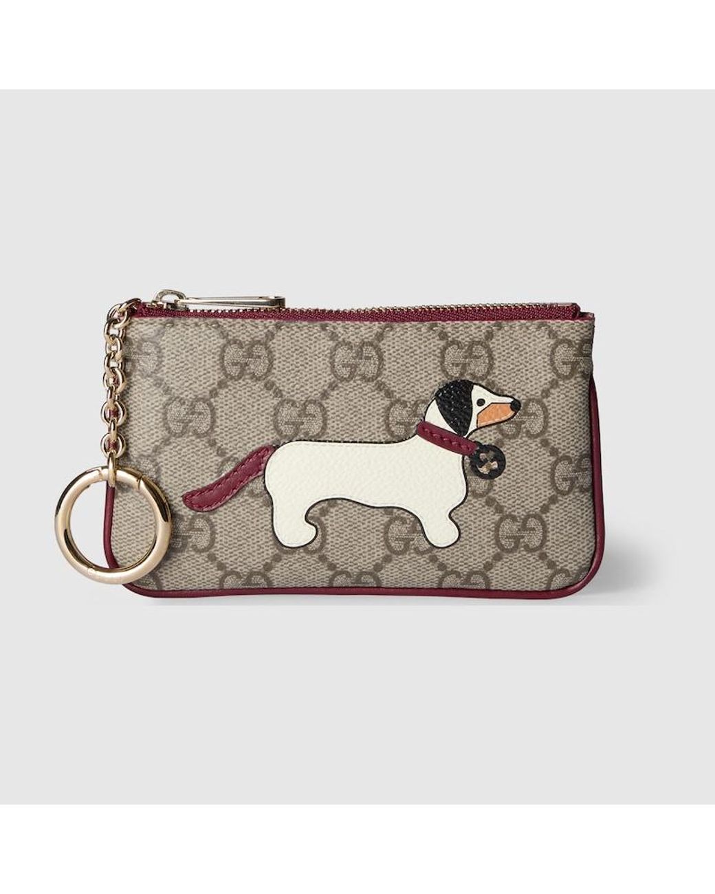 Gucci Gg Schlsseletui Mit Hundedetail in Mettallic | Lyst DE