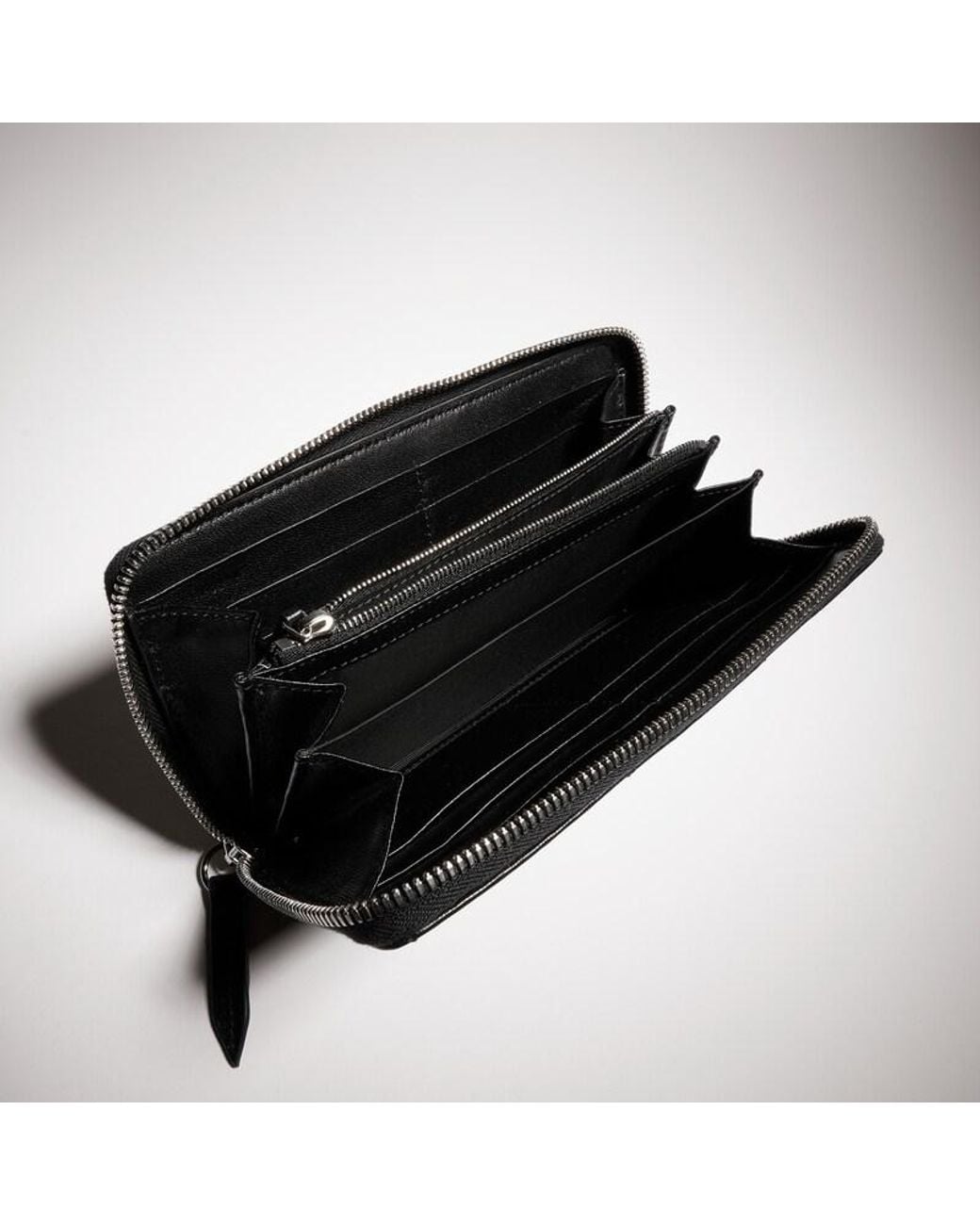 Gucci Black Gg Marmont Zip Around Wallet