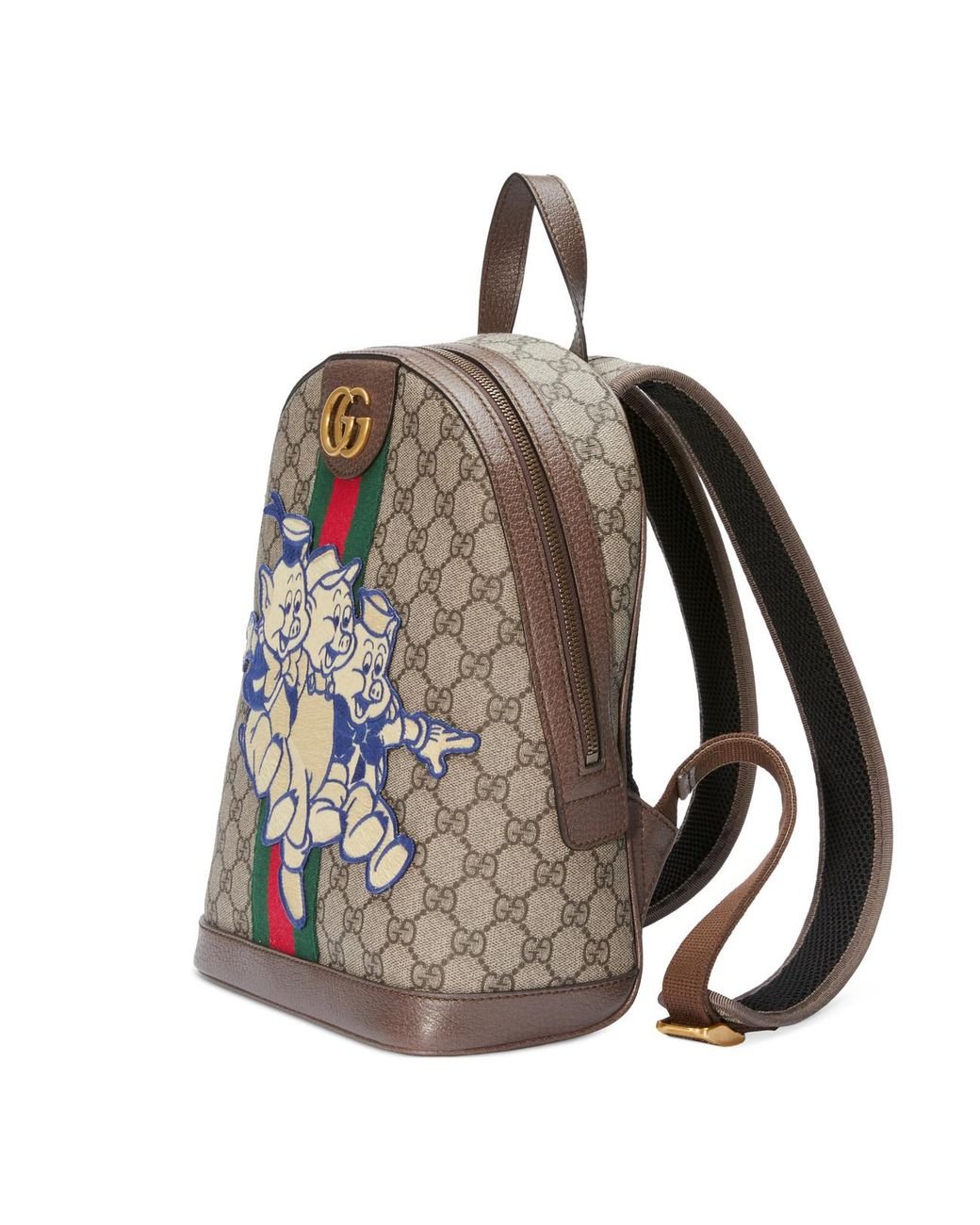 Gucci Ophidia GG Backpack With Three Little Pigs | Lyst