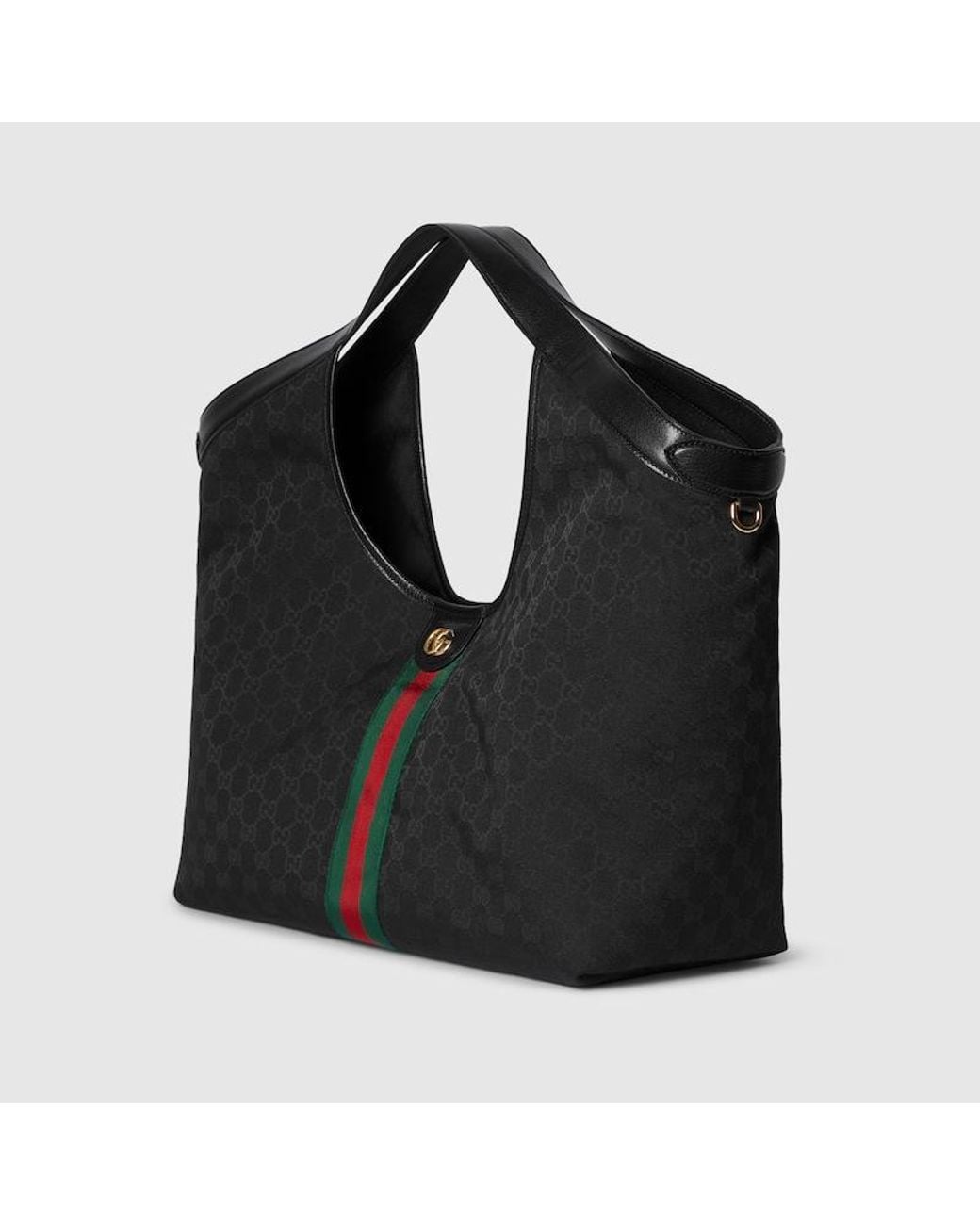 Gucci Black Giglio Large Tote Bag