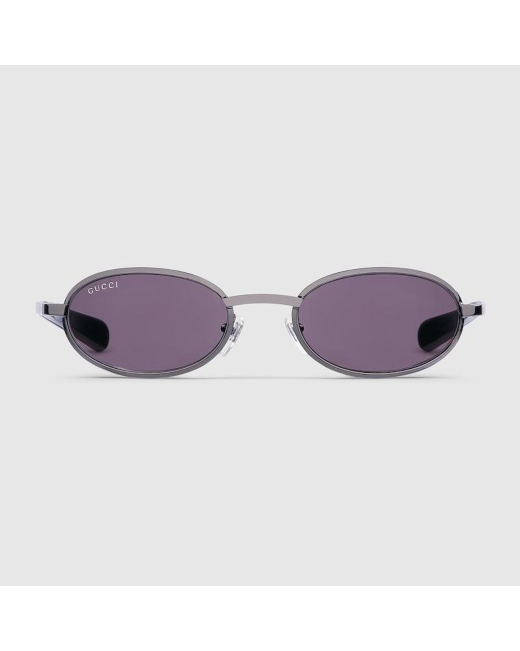 Gucci Purple Oval Frame Sunglasses