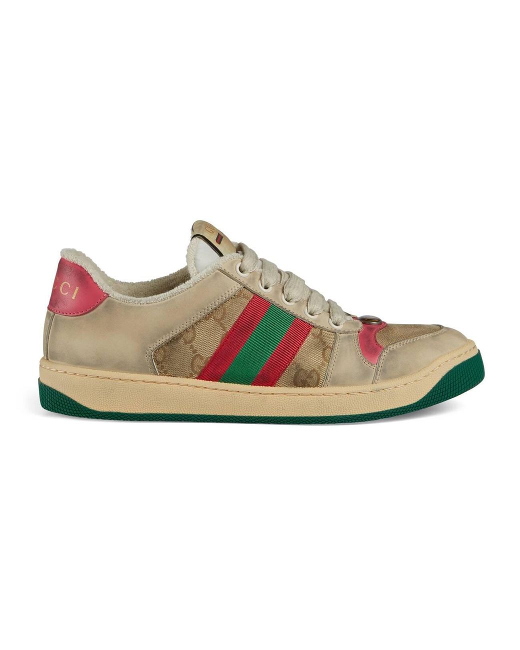 gucci screener leather sneaker