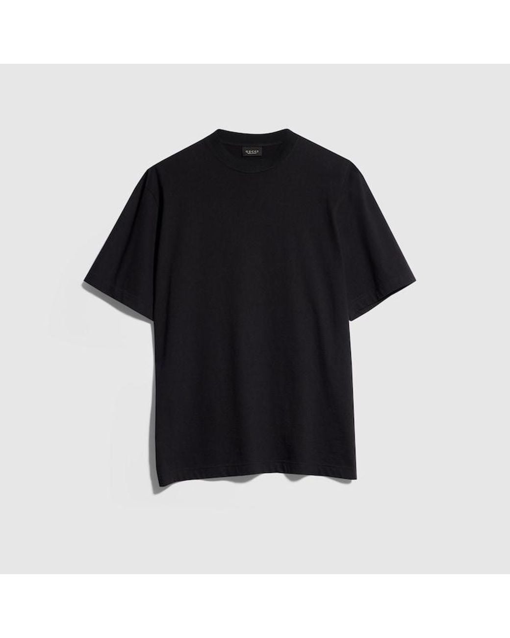 Gucci Black Cotton Jersey T-Shirt With Print, Size Xs, Ready-To-Wear for men