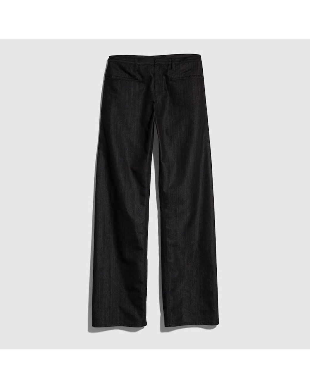 Gucci Black Loose Fit Cotton Blend Denim Pants, Size 36, Ready-To-Wear for men