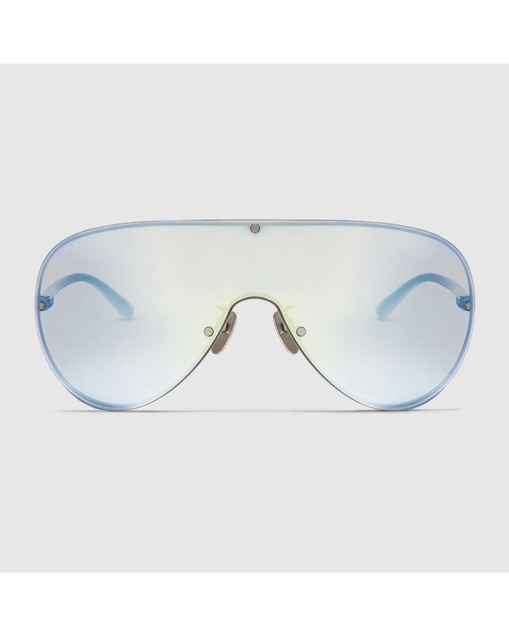 Gucci Blue Mask Frame Sunglasses