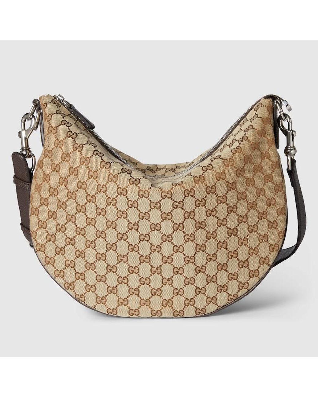Gucci B Medium Shoulder Bag in Natural for Men Lyst UK