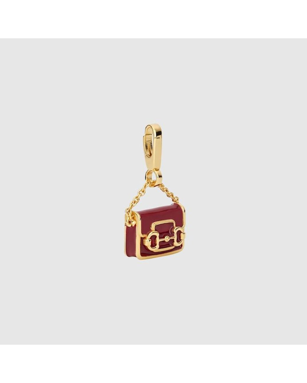 Gucci White Horsebit 1955 Charm