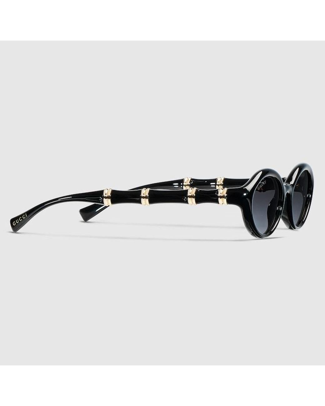 Gucci Brown Oval Frame Sunglasses