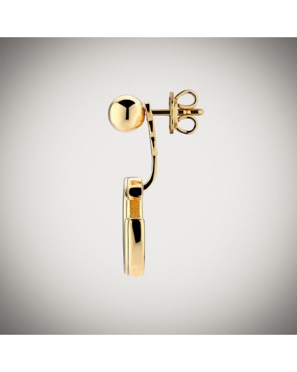 Gucci Metallic Gg Marmont Drop Earrings