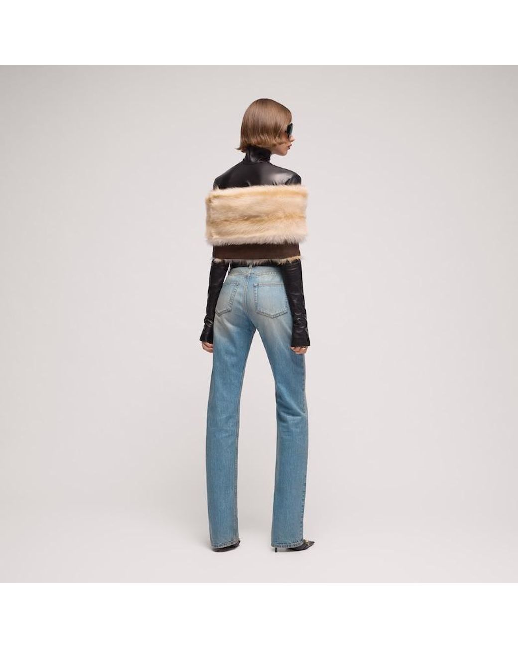 Gucci Blue Cotton Denim Pants With Soft Coating, Size 30, Ready-To-Wear
