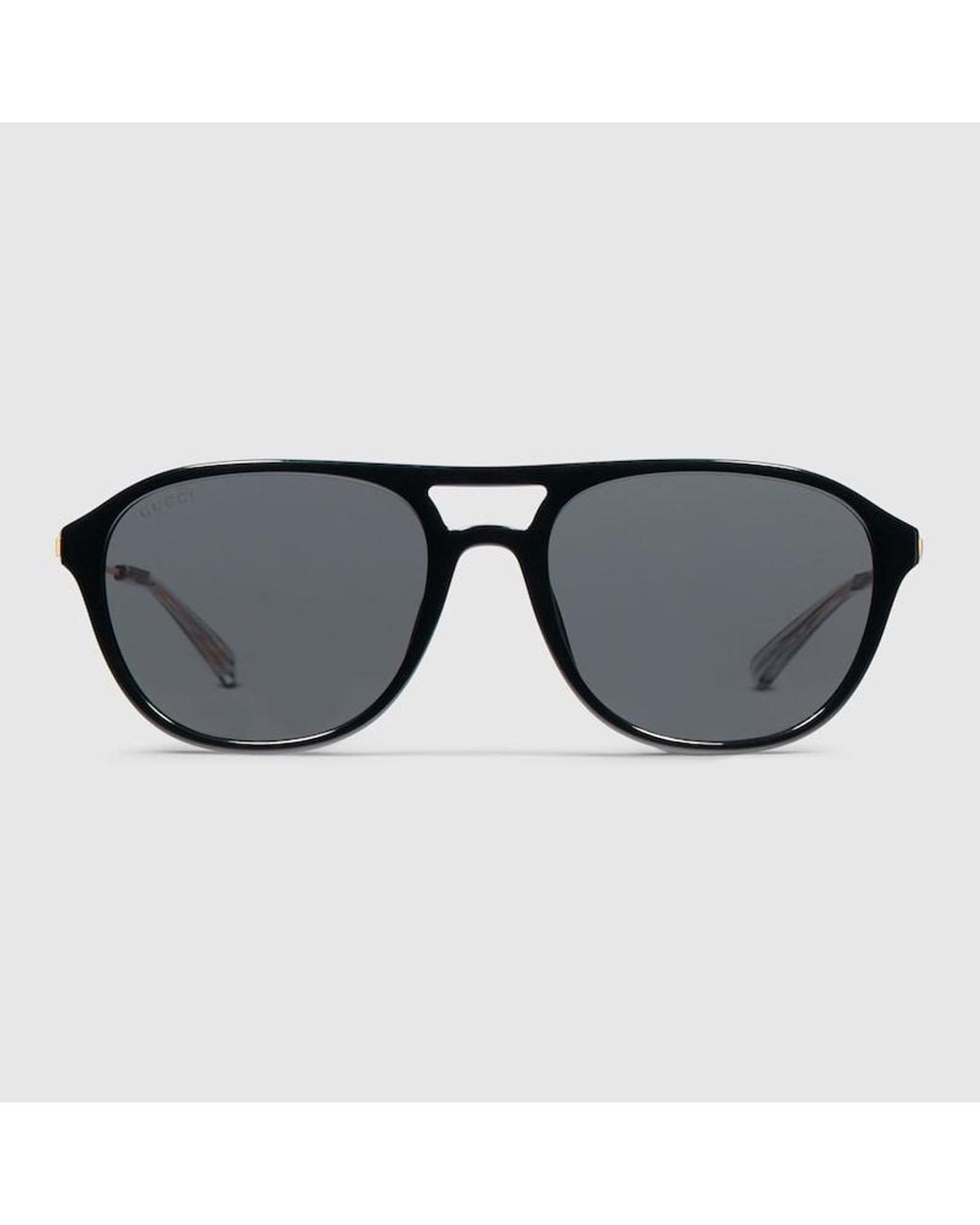 Gucci Black Specialized-Fit Navigator Sunglasses for men