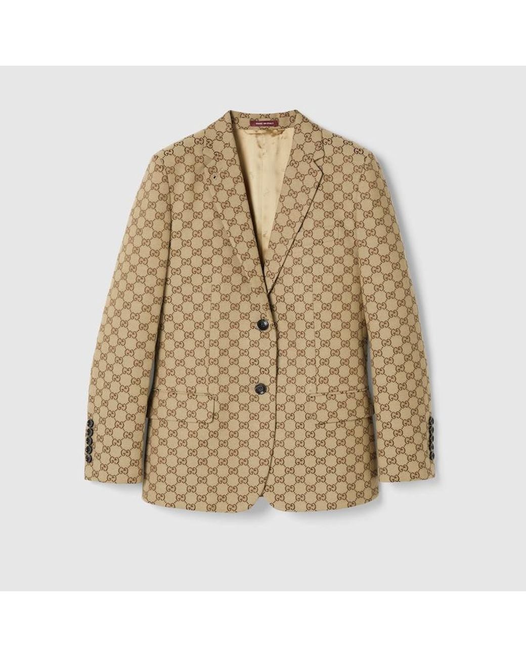 Gucci Natural Gg Canvas Jacket