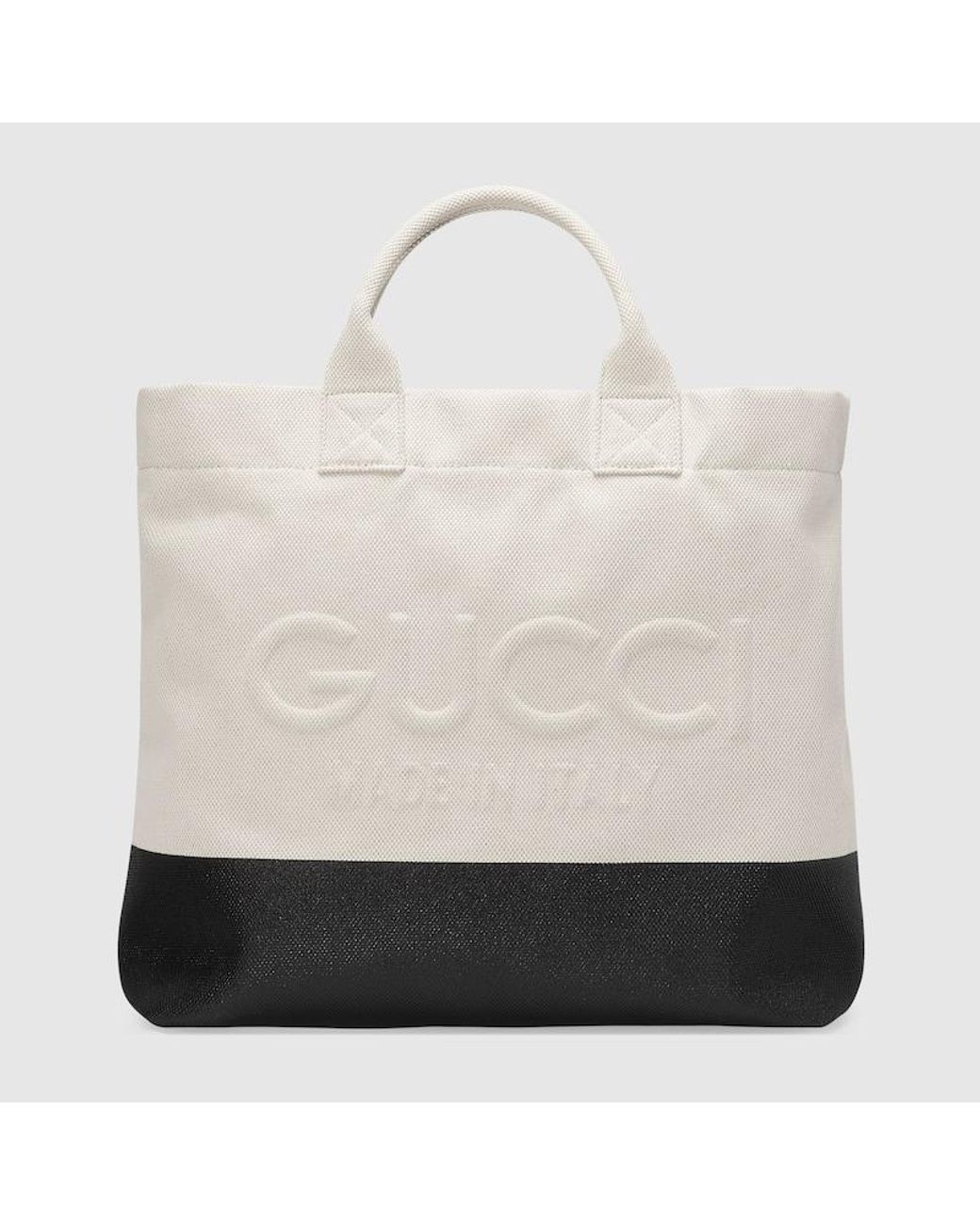 Gucci white best sale tote bag